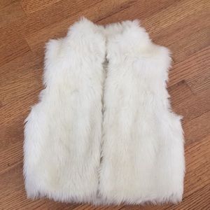 Delila*s Fuzzy white vest